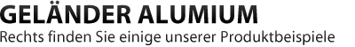 Geländer Aluminium